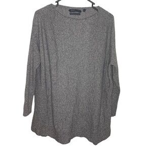 Brown Allan 1883 Tunic Sweater Wool Cashmere Size Medium